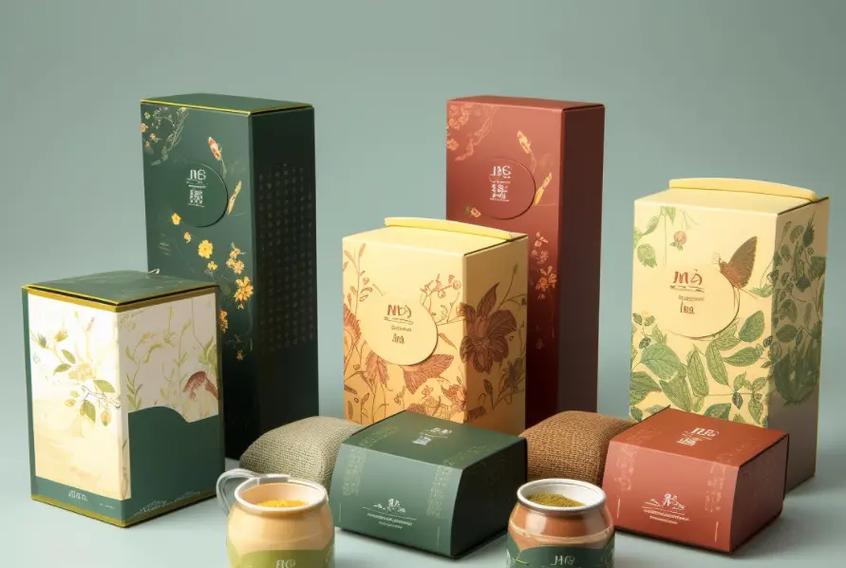 养生花茶茶饮品盒装外盒包装设计 东方美学与自然疗愈的融合